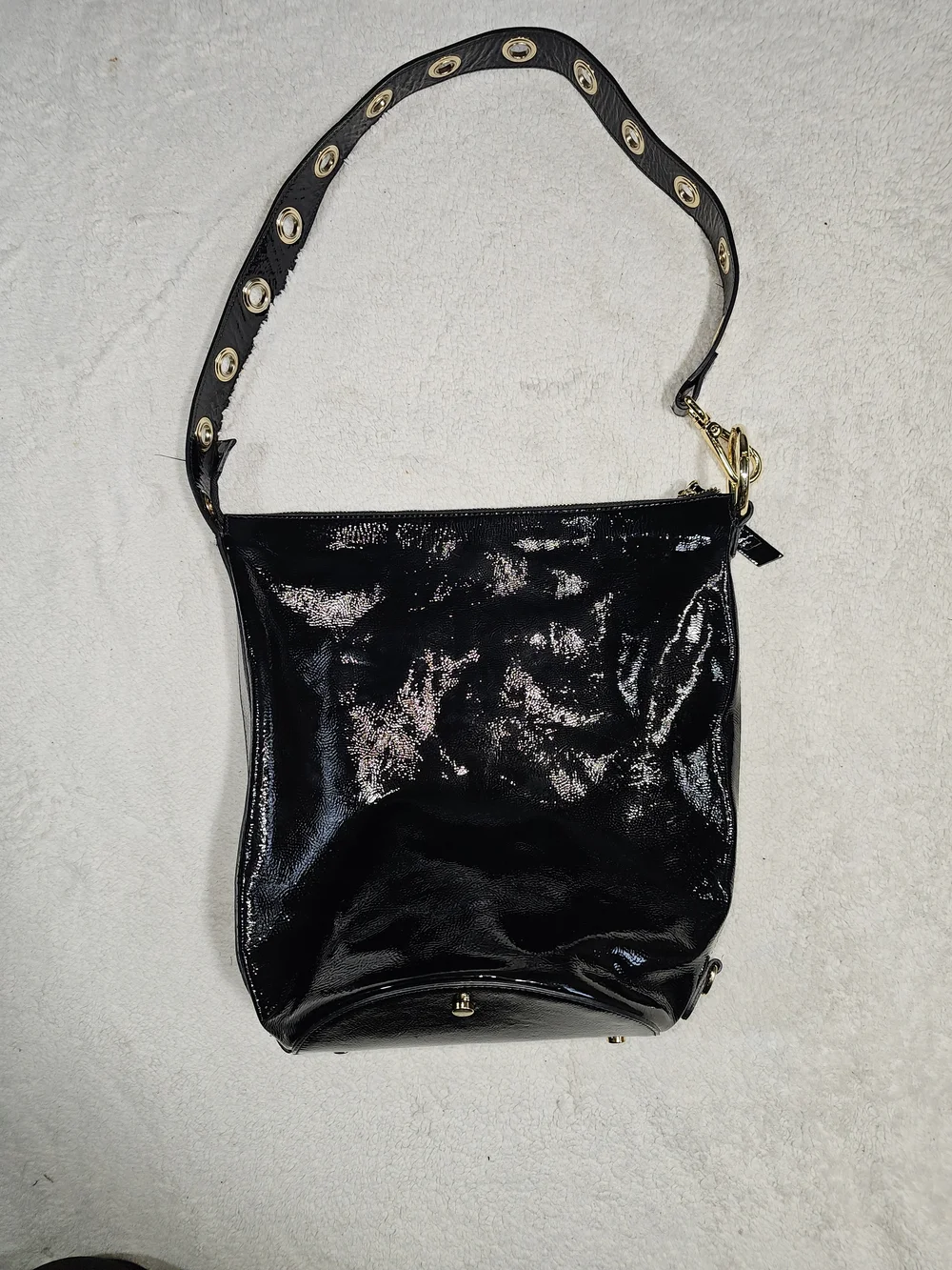 CLAUDIA FIRENZE of Italy Patent Bucket, Shoulder Bag.